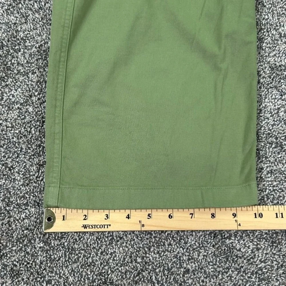 Rag & Bone Jones Pant Womens 12 Olive Green Chino Straight‎ Leg Trousers Casual
